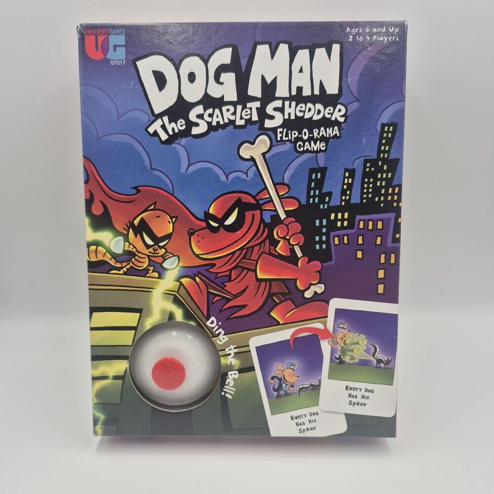 Dog Man The Scarlet Shedder Flip-O-Rama Game NEW